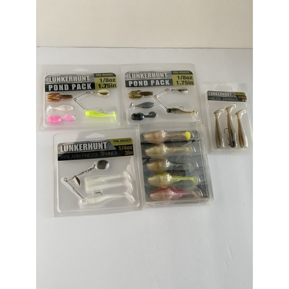 Mixed Lot Of Fishing Lures, Frogs, Spinners, Soft tails, Swim bait, Pond Packs